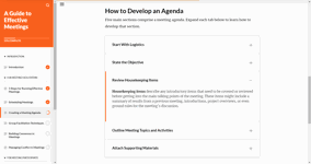 How to Conduct a Meeting free course screenshot