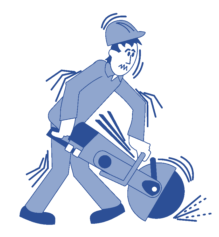 Cut off wheel vibration Cut off wheel vibration