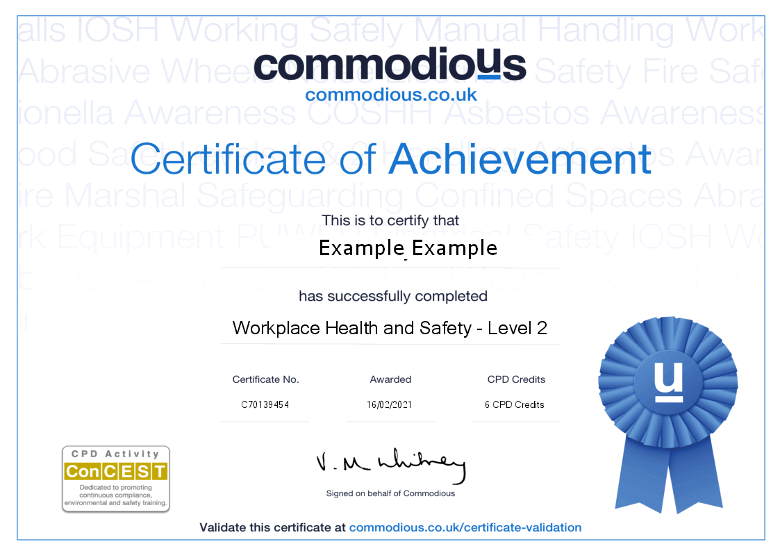 Level 2 certificate health and safety Level 2 certificate health and safety