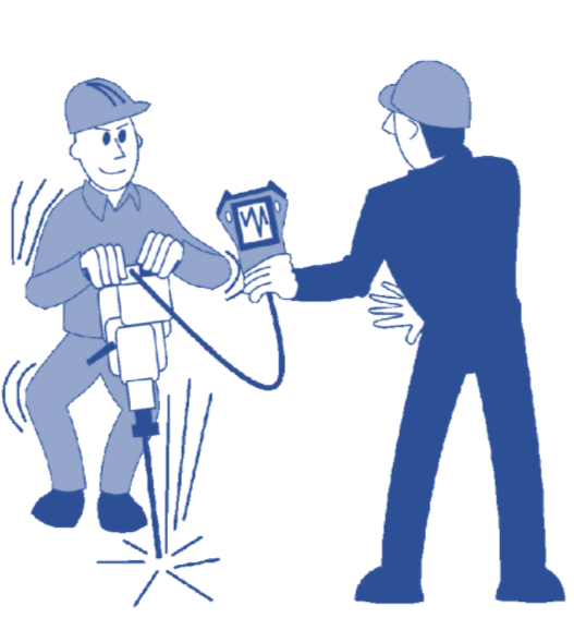 Manager getting a measure of vibration Manager getting a measure of vibration