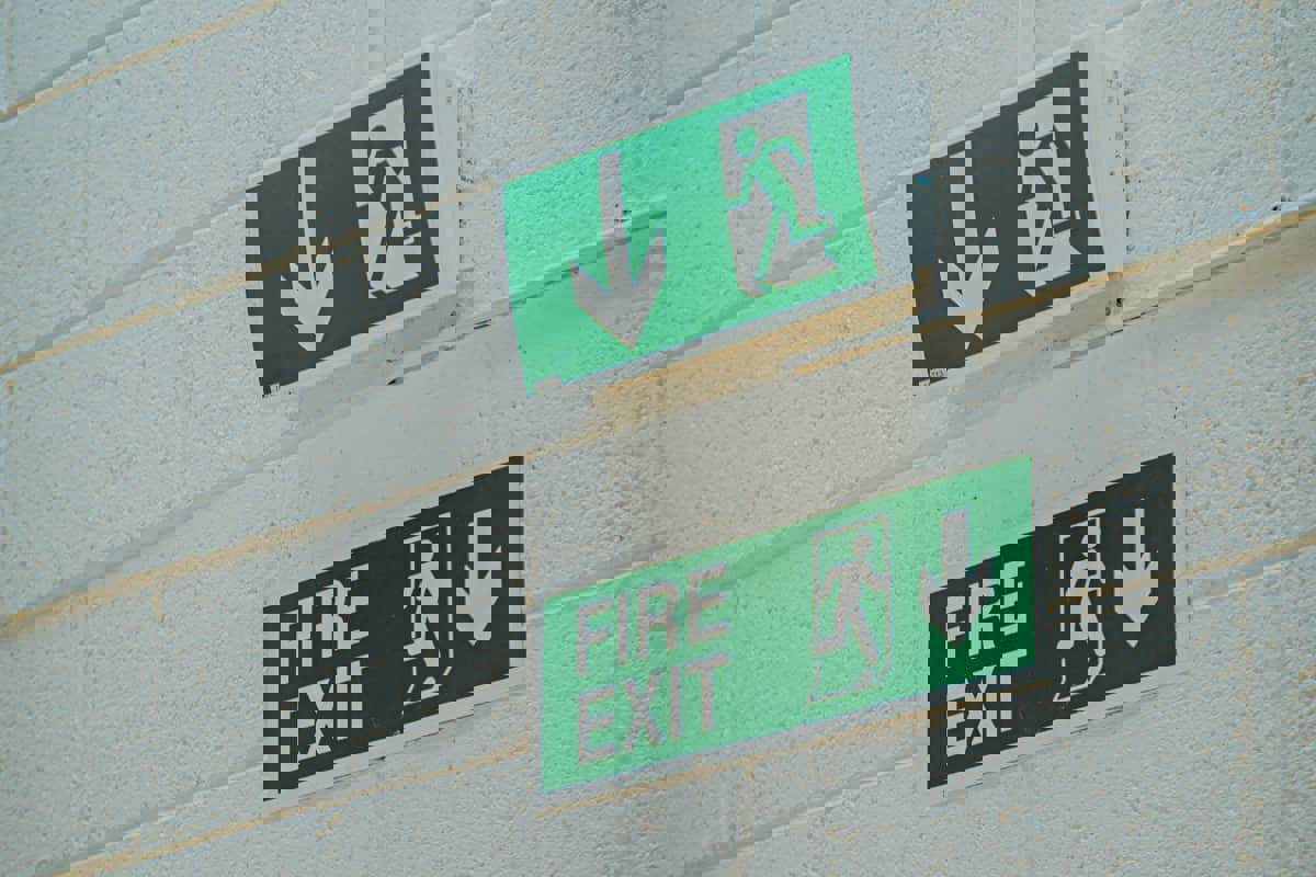 Fire exit sign Fire exit sign