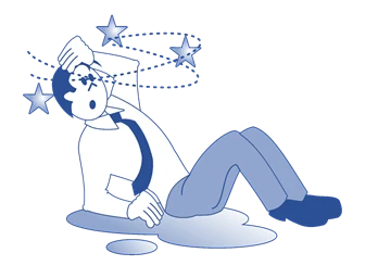 office worker slipping an a puddle at work office worker slipping an a puddle at work