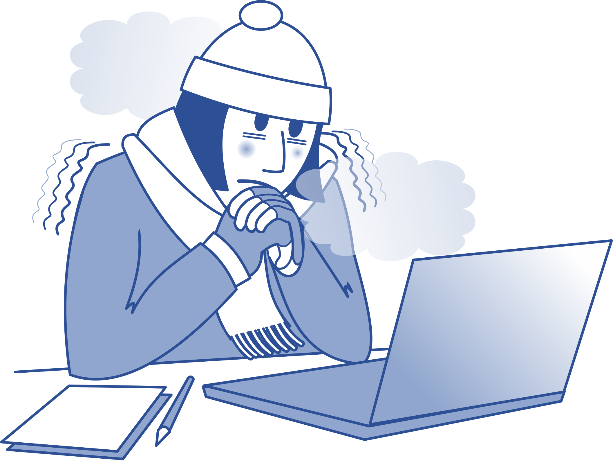 worker in cold weather worker in cold weather