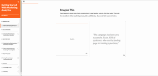 Marketing Analytics Course Screenshot