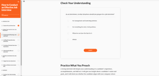 Job Interview Course Screenshot