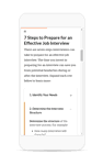 Job Interview Training Mobile Screenshot
