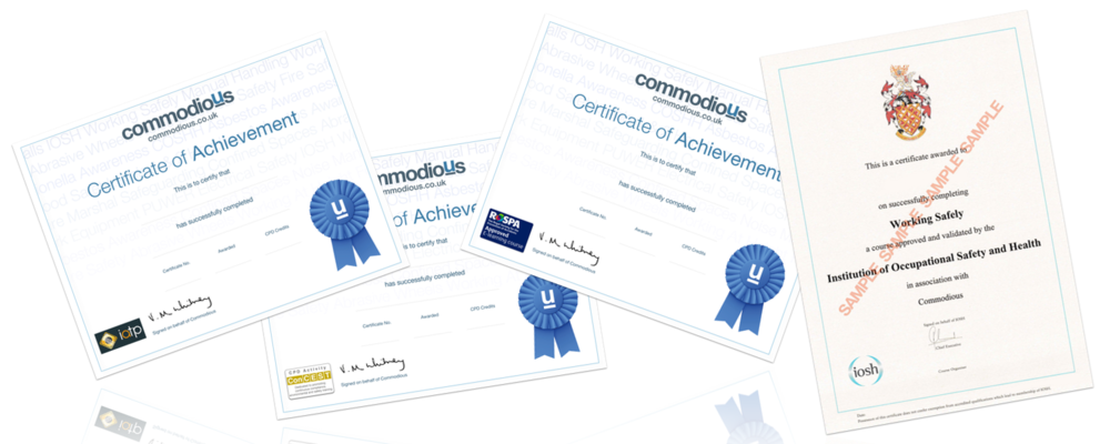 Commodious certificate 